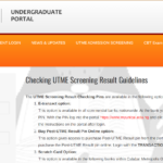 unical post utme result portal